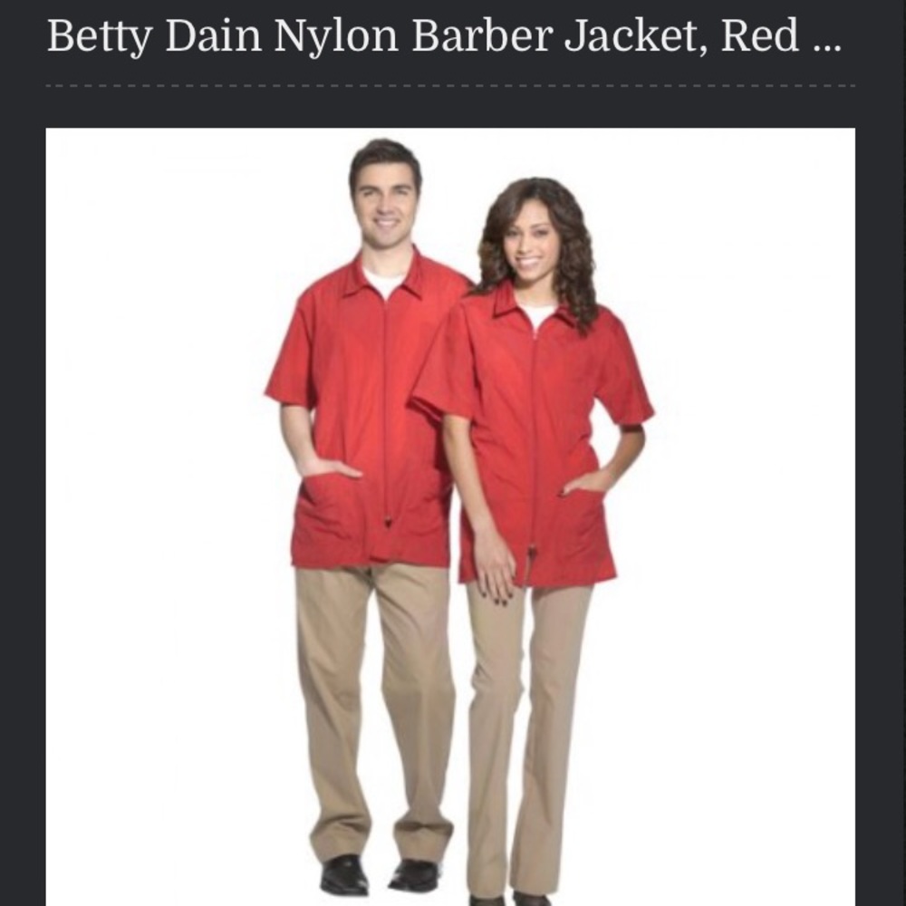 Betty Darin Nylon Barber Jacket.